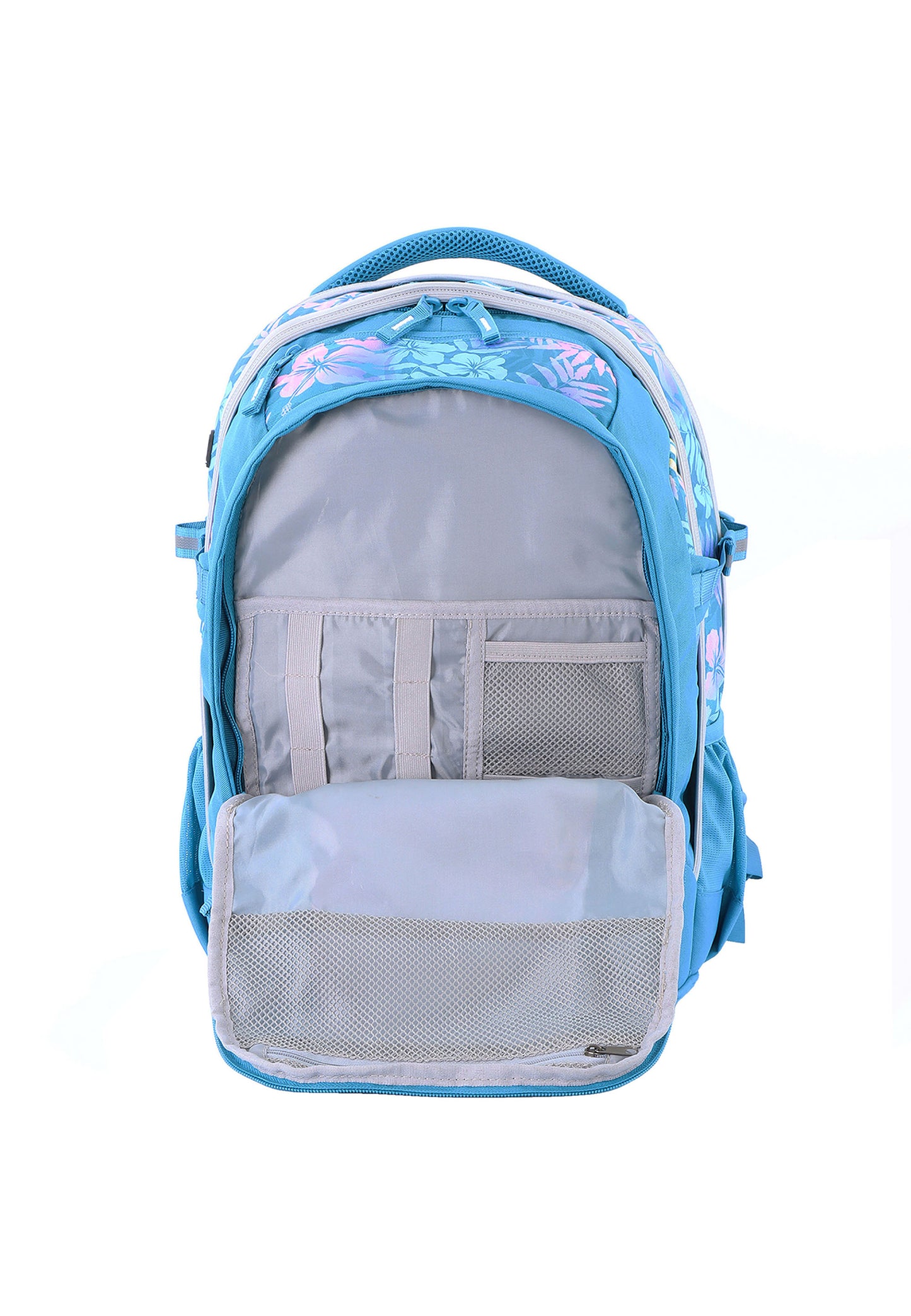 2be School Backpack with Ergonomic  Spine-support and Reflective parts Turquoise
