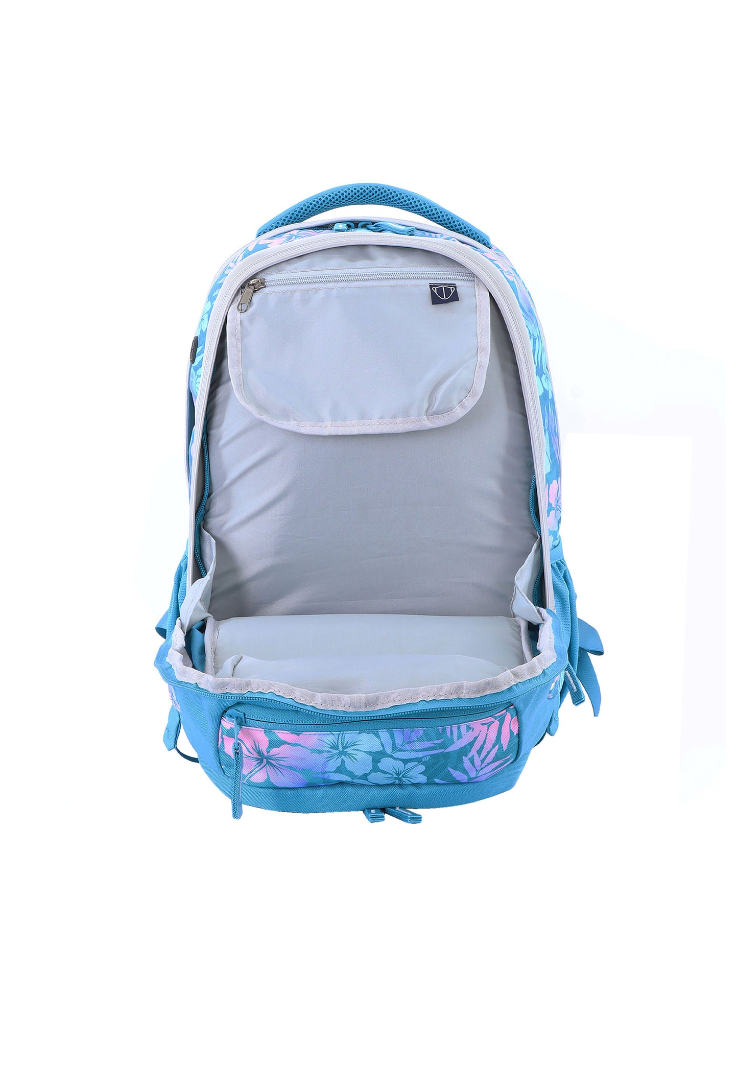 2be School Backpack with Ergonomic  Spine-support and Reflective parts Turquoise