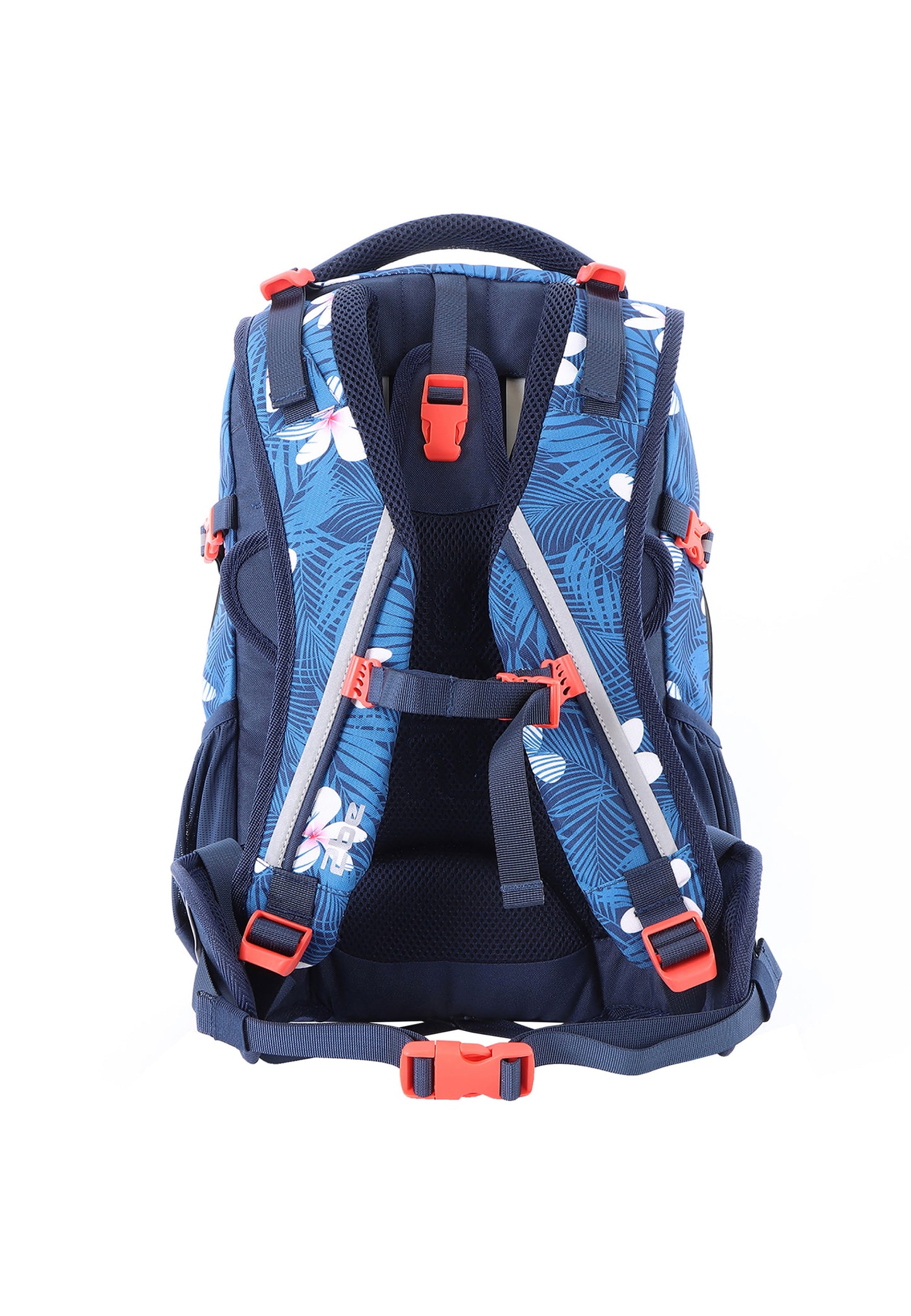 2be School Backpack with Ergonomic  Spine-support and Reflective parts Blue
