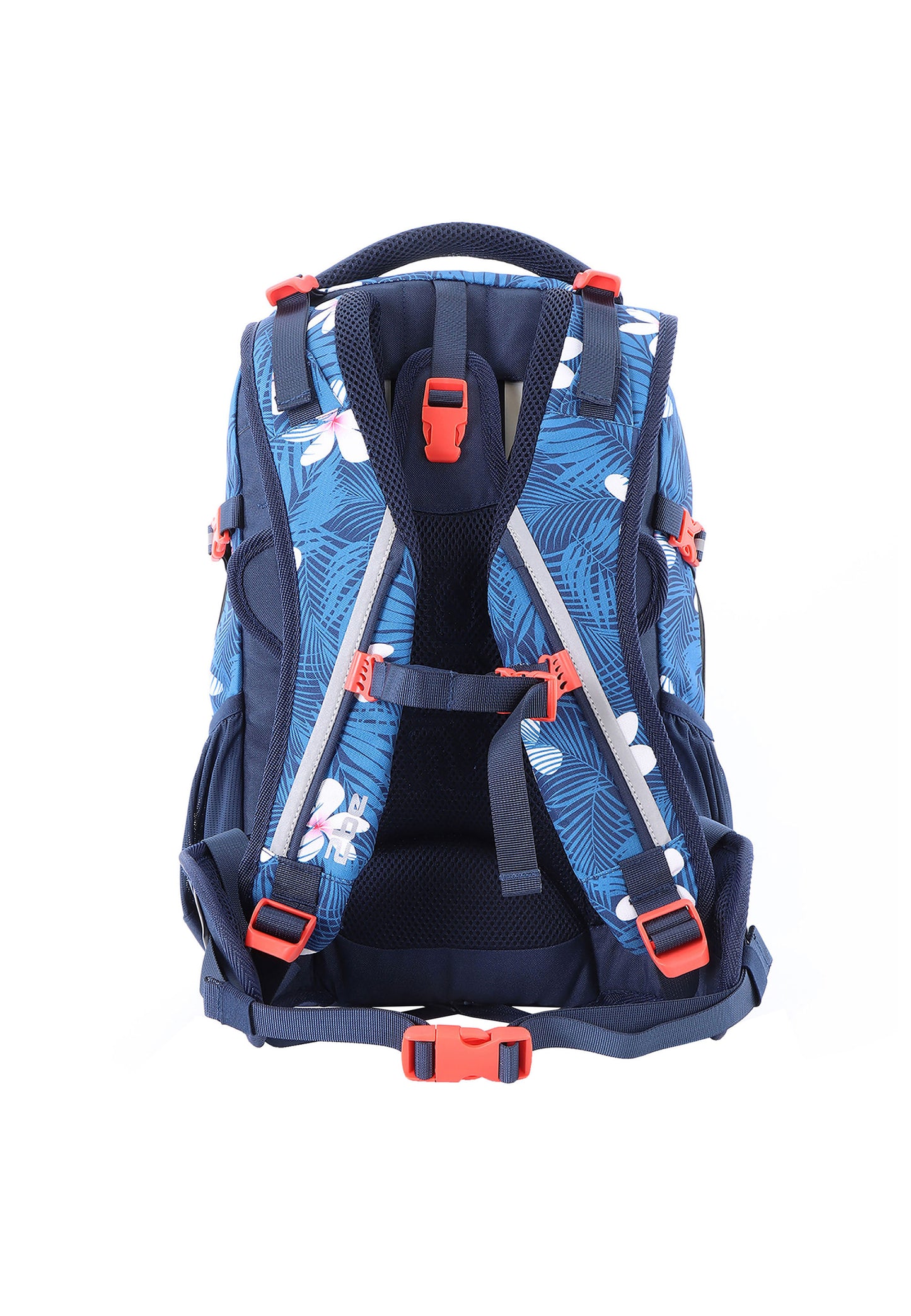 2be School Backpack with Ergonomic  Spine-support and Reflective parts Blue
