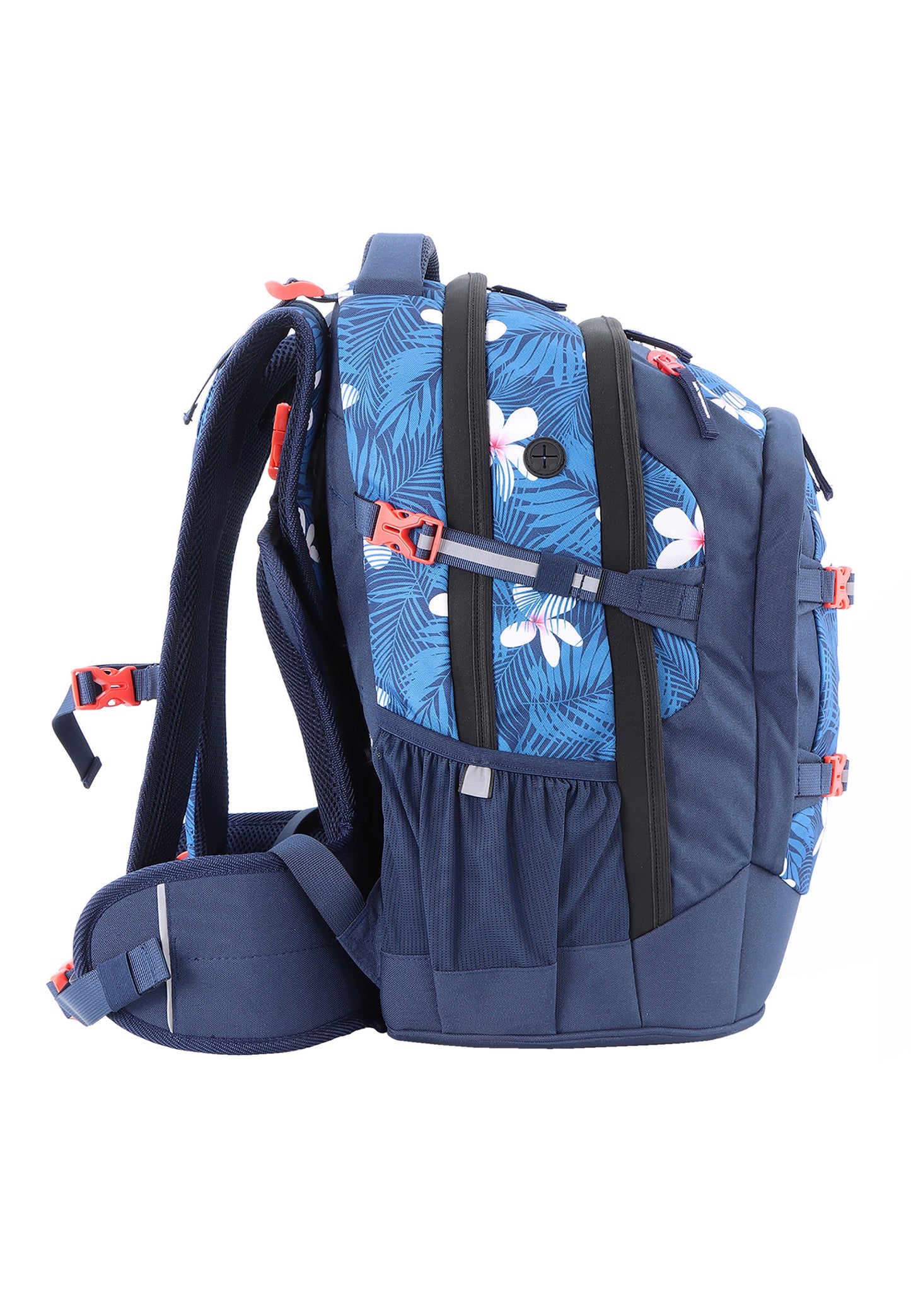 2be School Backpack with Ergonomic  Spine-support and Reflective parts Blue