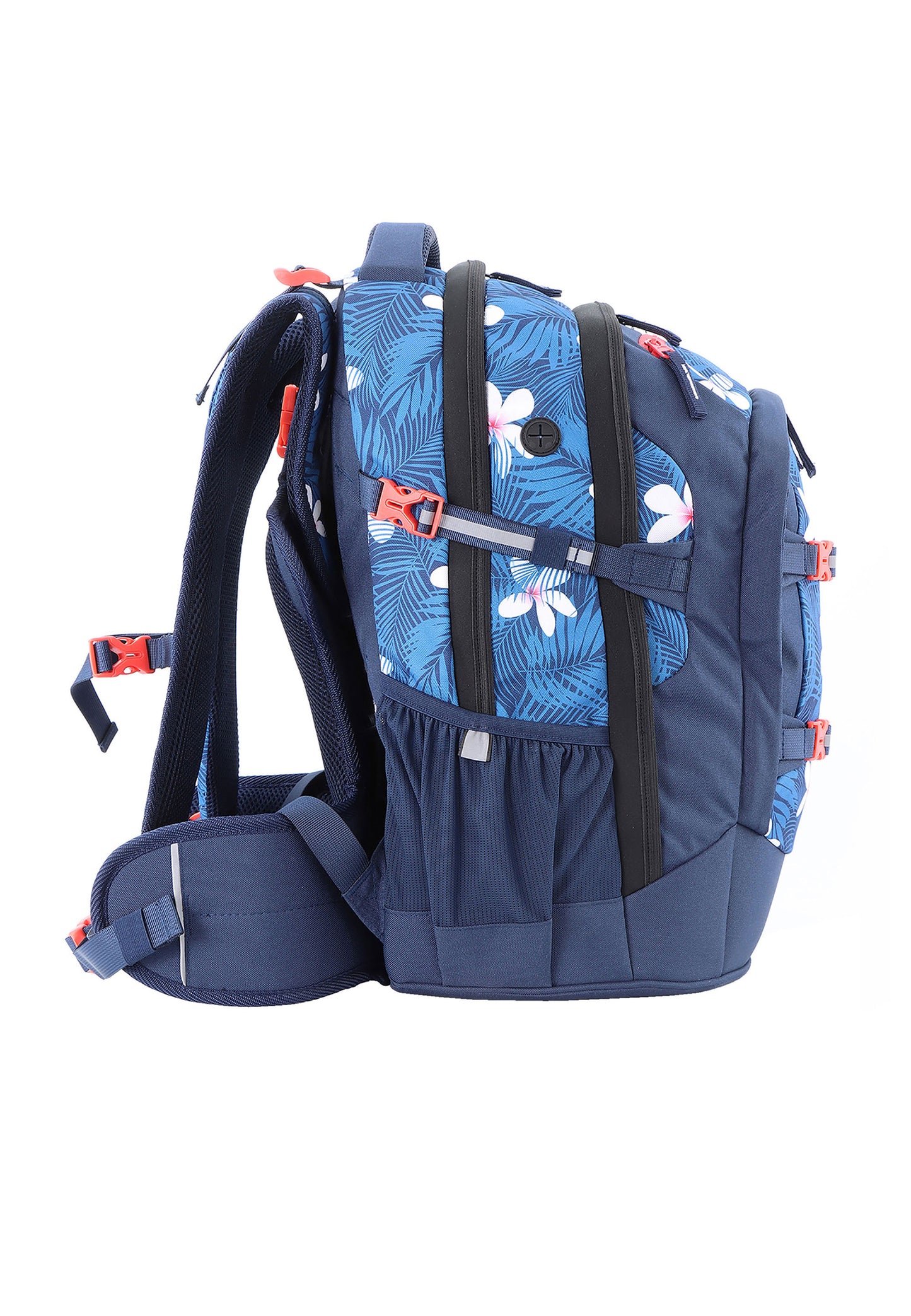 2be School Backpack with Ergonomic  Spine-support and Reflective parts Blue
