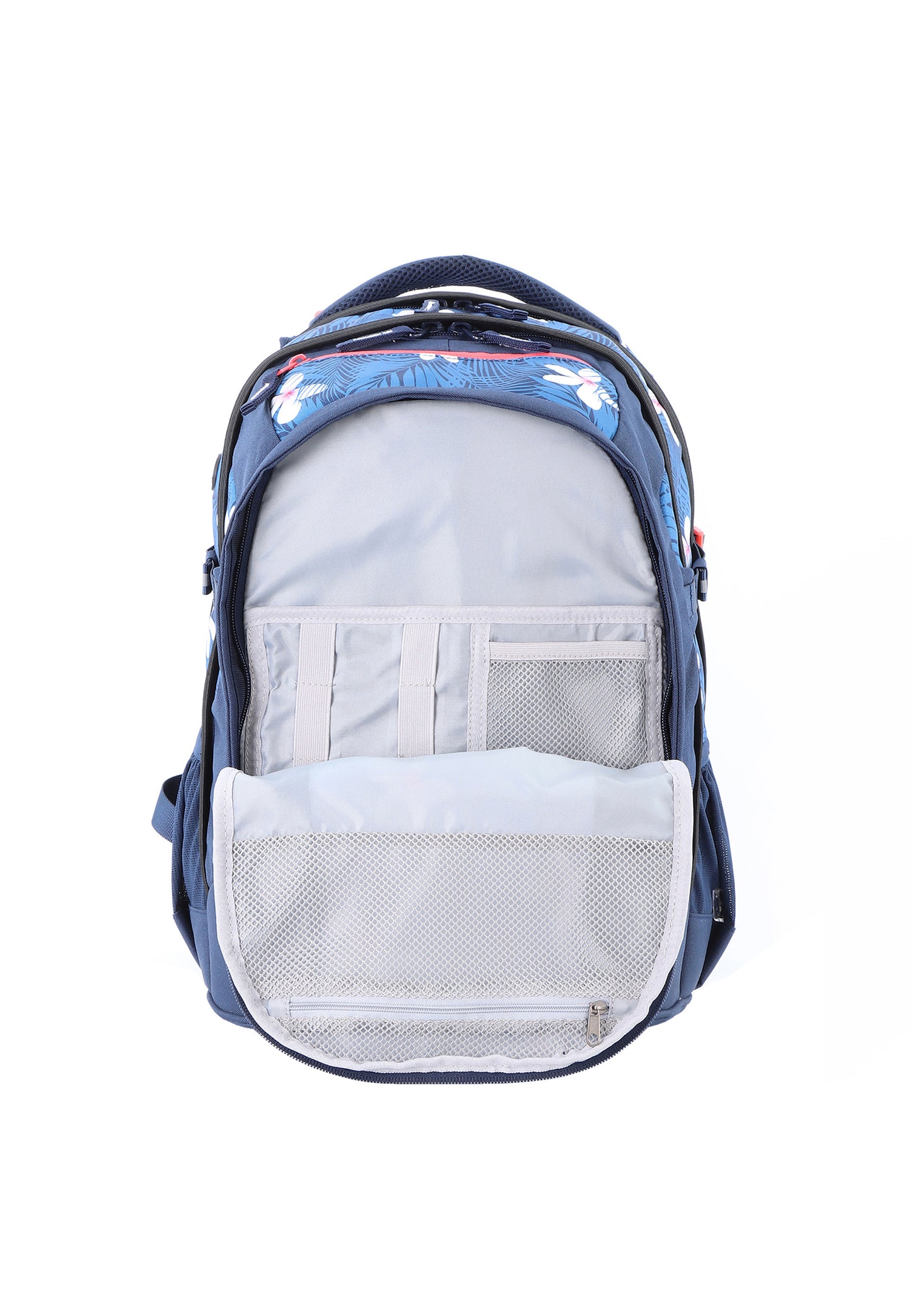 2be School Backpack with Ergonomic  Spine-support and Reflective parts Blue