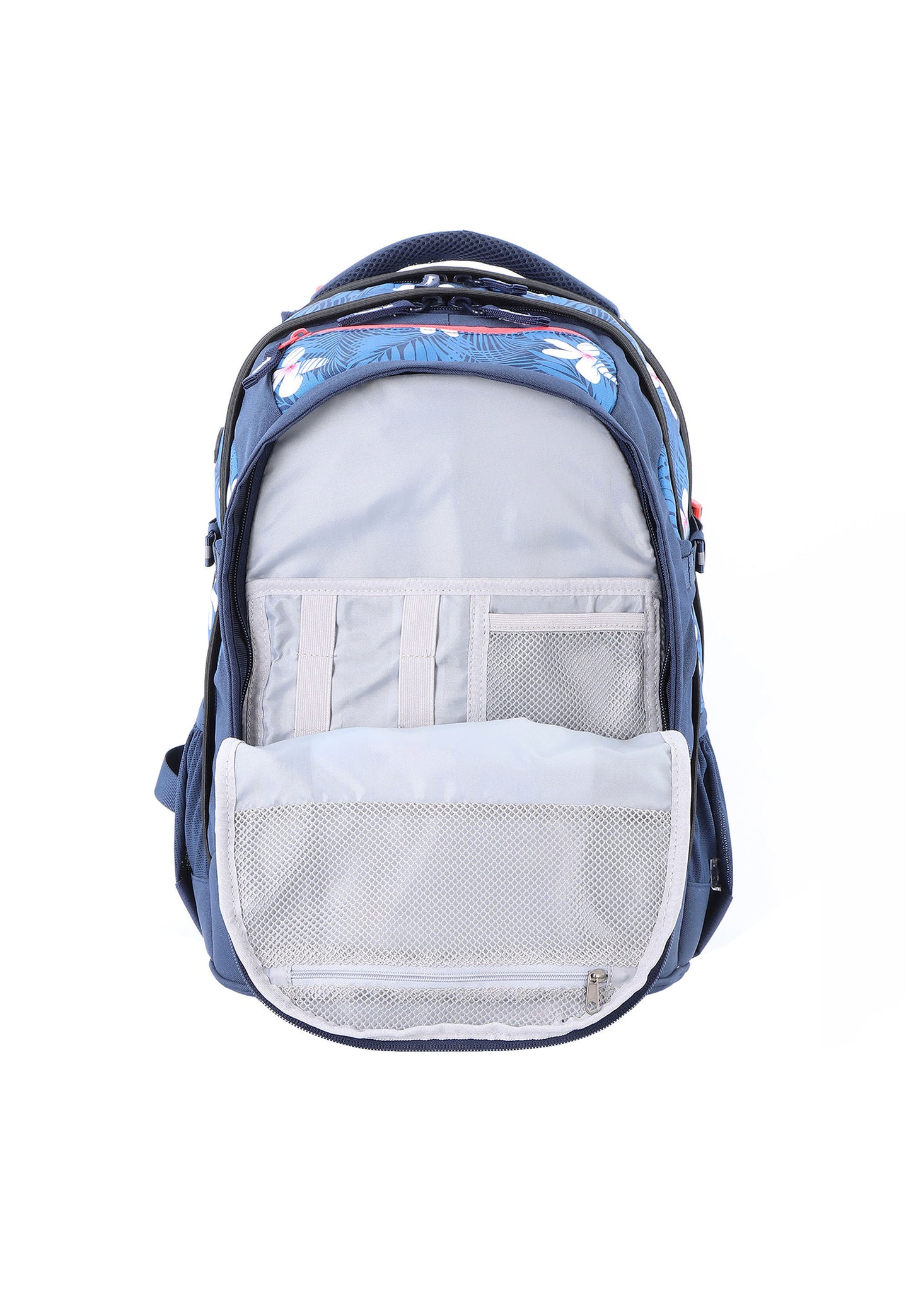 2be School Backpack with Ergonomic  Spine-support and Reflective parts Blue