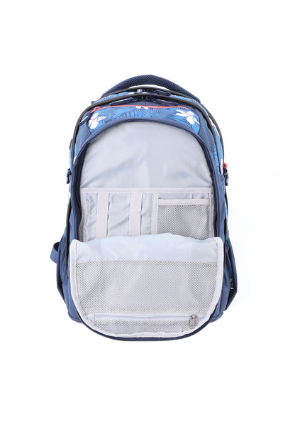 2be School Backpack with Ergonomic  Spine-support and Reflective parts Blue