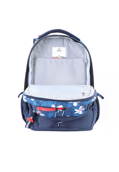 2be School Backpack with Ergonomic  Spine-support and Reflective parts Blue