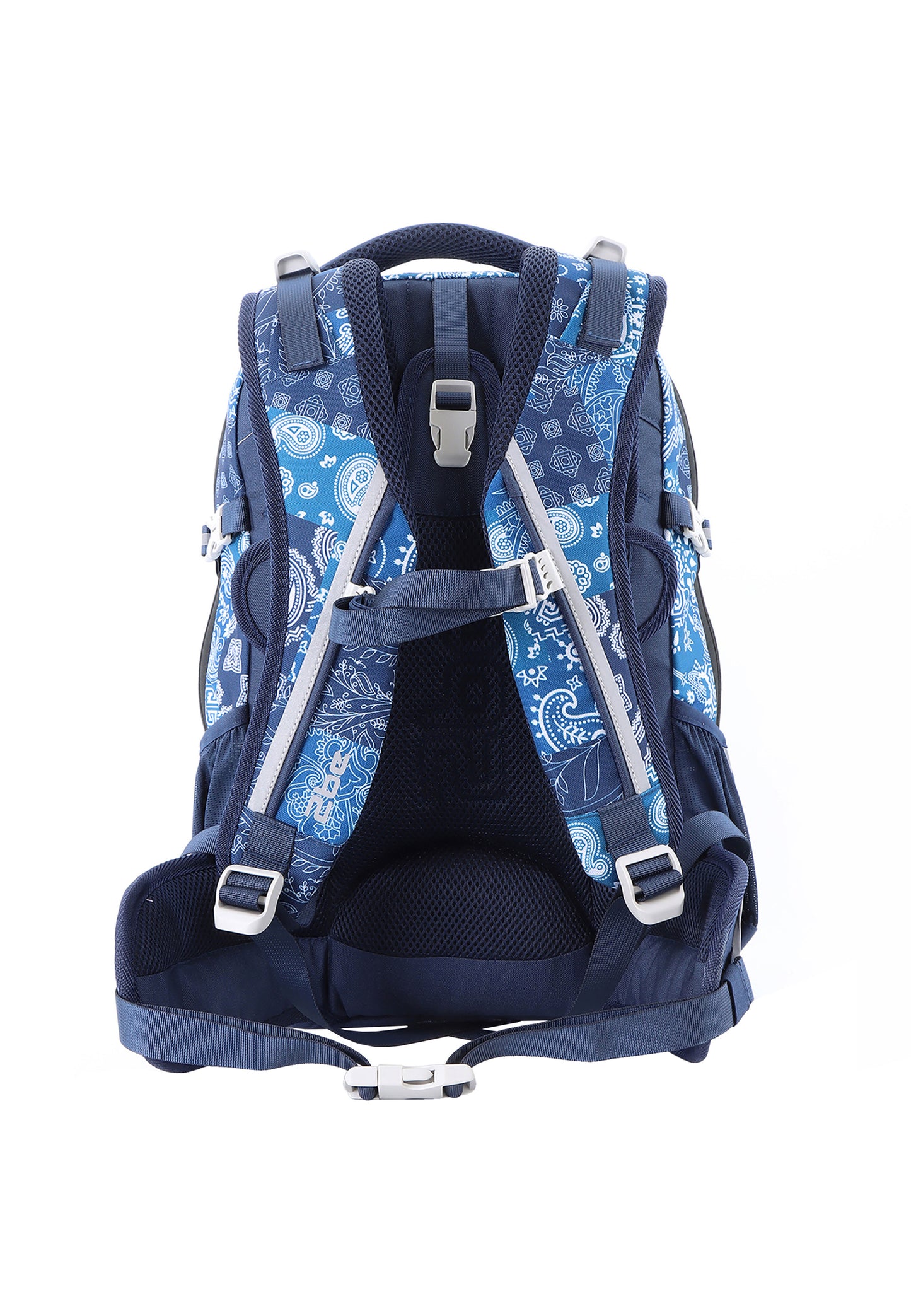 2be School Backpack with Ergonomic  Spine-support and Reflective parts Royal Blue