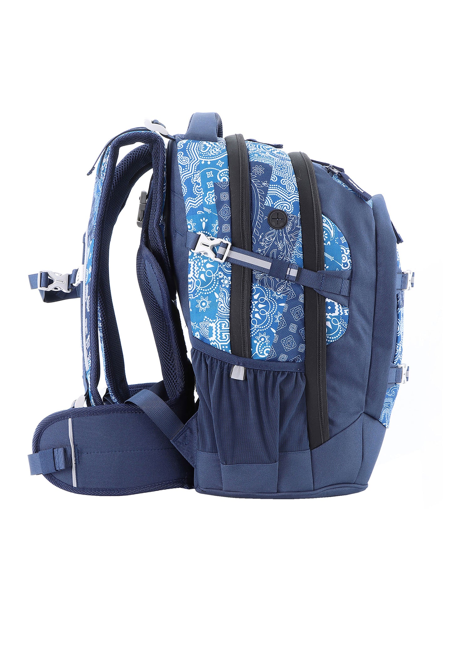 2be School Backpack with Ergonomic  Spine-support and Reflective parts Royal Blue