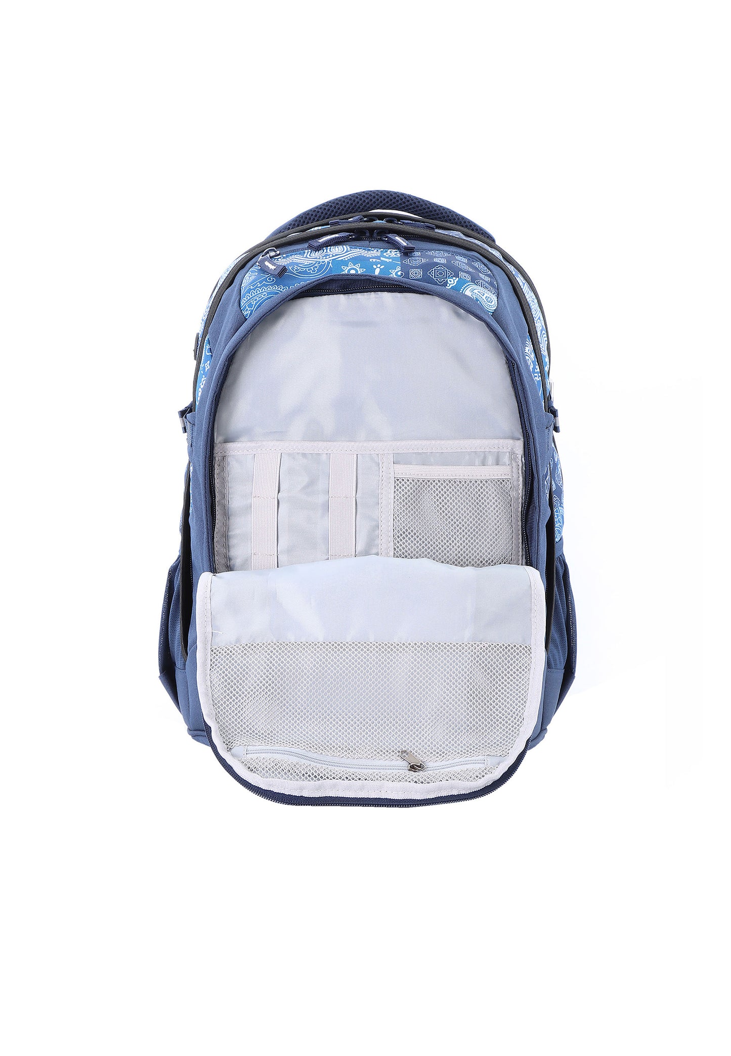 2be School Backpack with Ergonomic  Spine-support and Reflective parts Royal Blue