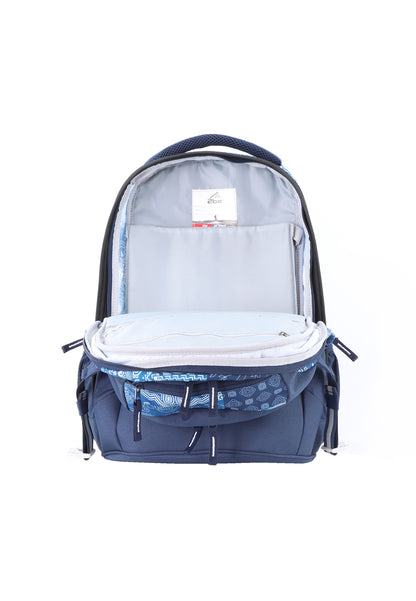 2be School Backpack with Ergonomic  Spine-support and Reflective parts Royal Blue