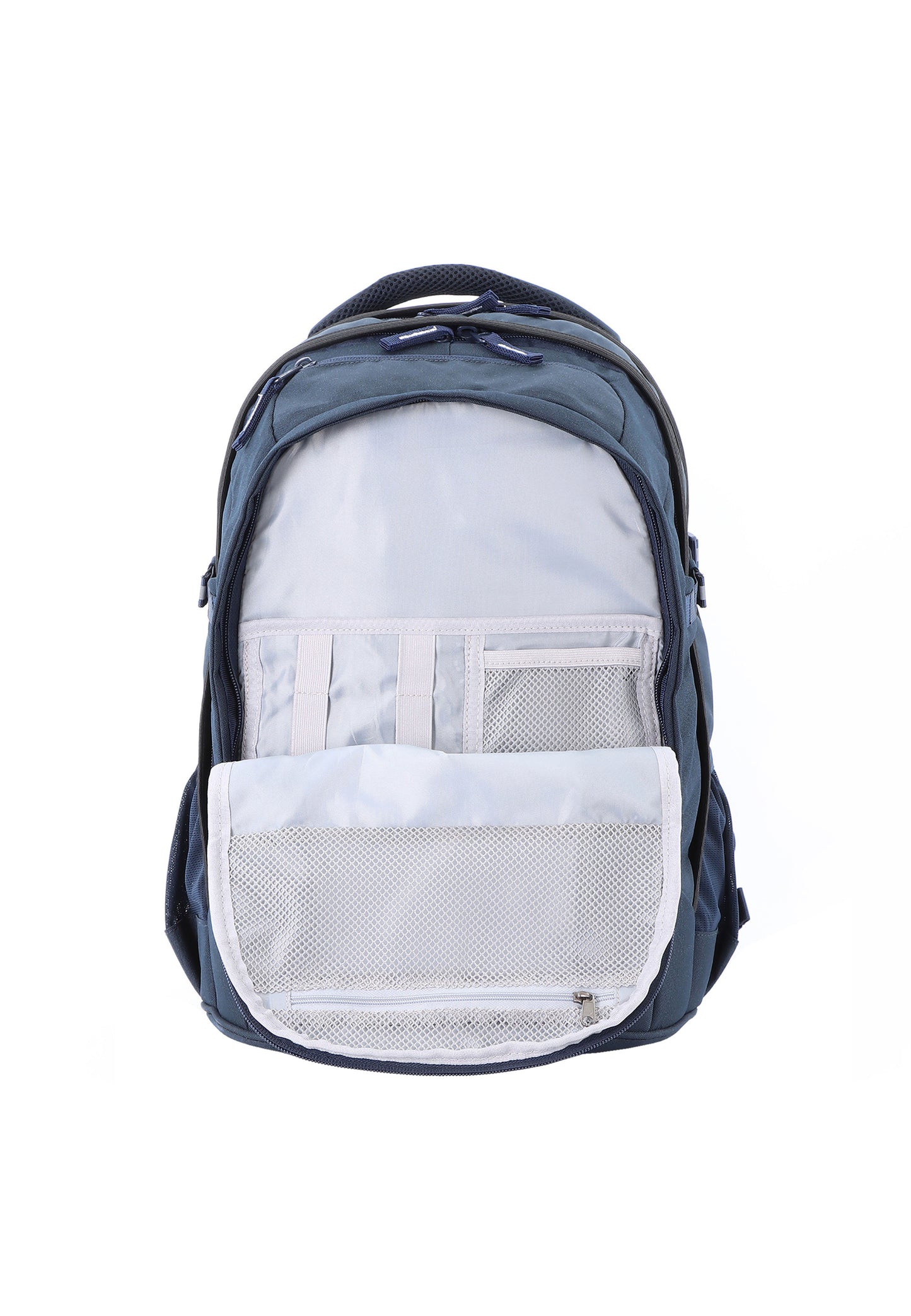 2be School Backpack with Ergonomic  Spine-support and Reflective parts Navy
