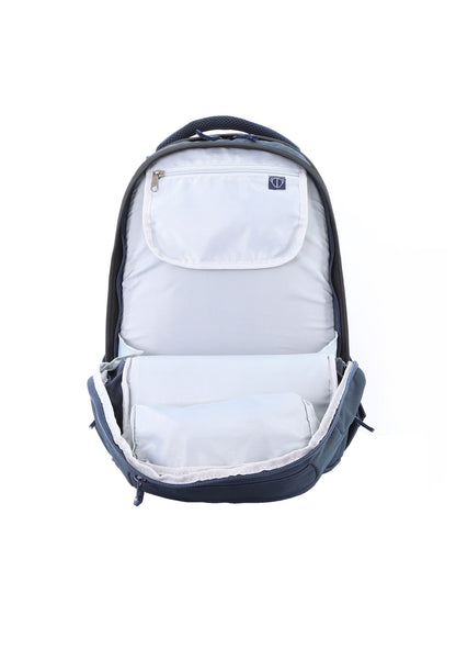 2be School Backpack with Ergonomic  Spine-support and Reflective parts Navy