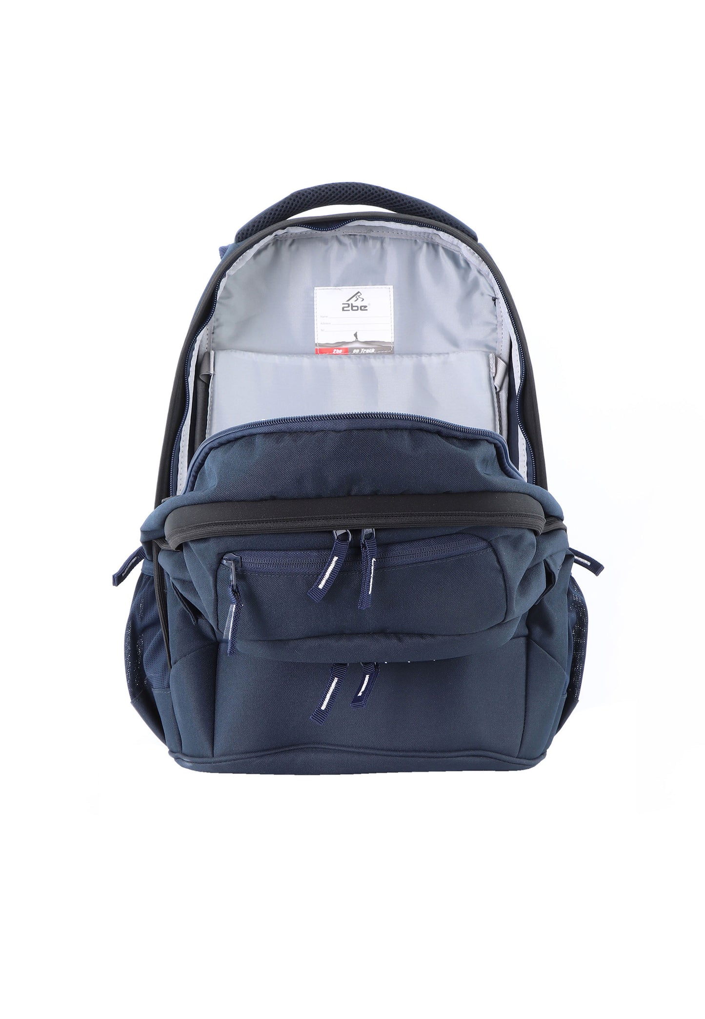 2be School Backpack with Ergonomic  Spine-support and Reflective parts Navy
