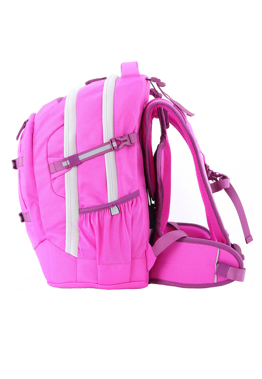 2be School Backpack with Ergonomic  Spine-support and Reflective parts Fuchsia