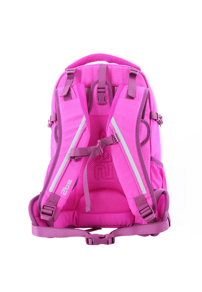 2be School Backpack with Ergonomic  Spine-support and Reflective parts Fuchsia