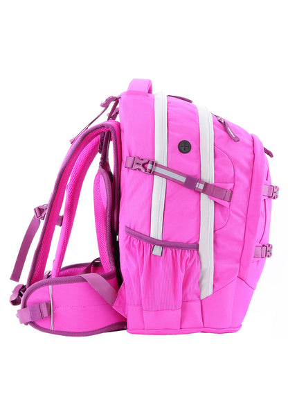 2be School Backpack with Ergonomic  Spine-support and Reflective parts Fuchsia