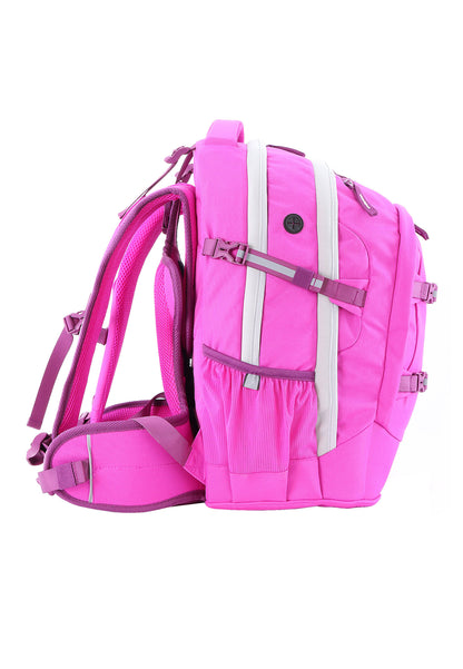 2be School Backpack with Ergonomic  Spine-support and Reflective parts Fuchsia