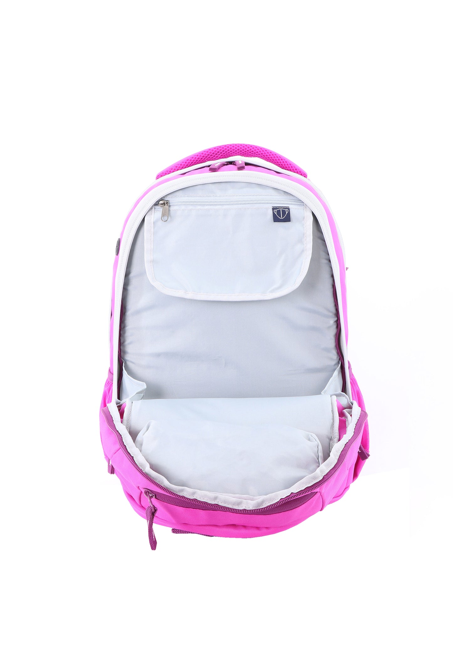 2be School Backpack with Ergonomic  Spine-support and Reflective parts Fuchsia