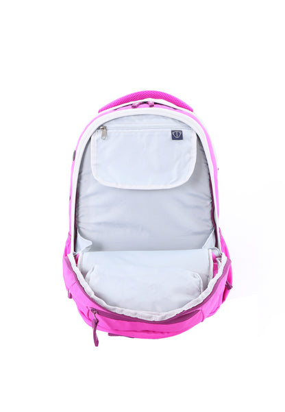 2be School Backpack with Ergonomic  Spine-support and Reflective parts Fuchsia