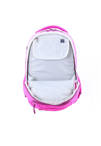 2be School Backpack with Ergonomic  Spine-support and Reflective parts Fuchsia