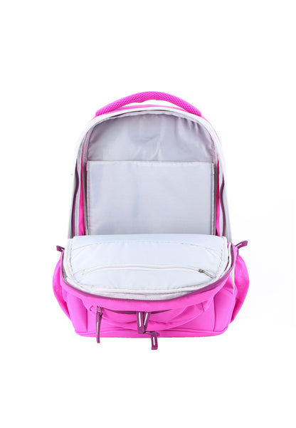 2be School Backpack with Ergonomic  Spine-support and Reflective parts Fuchsia