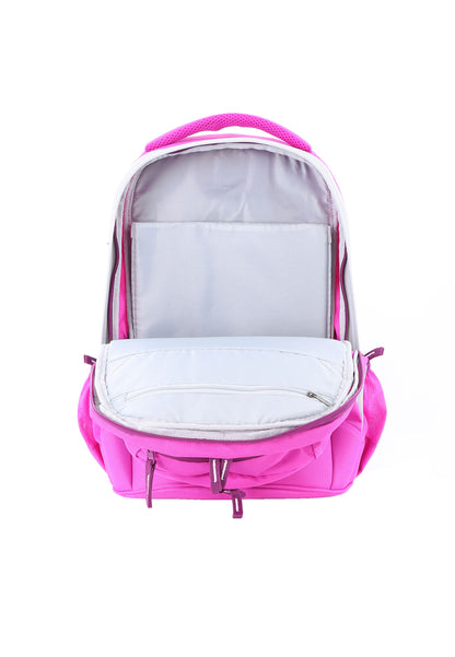 2be School Backpack with Ergonomic  Spine-support and Reflective parts Fuchsia