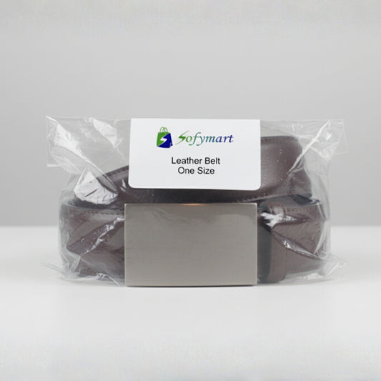 Sofymart Classic Leather Belt – One Size