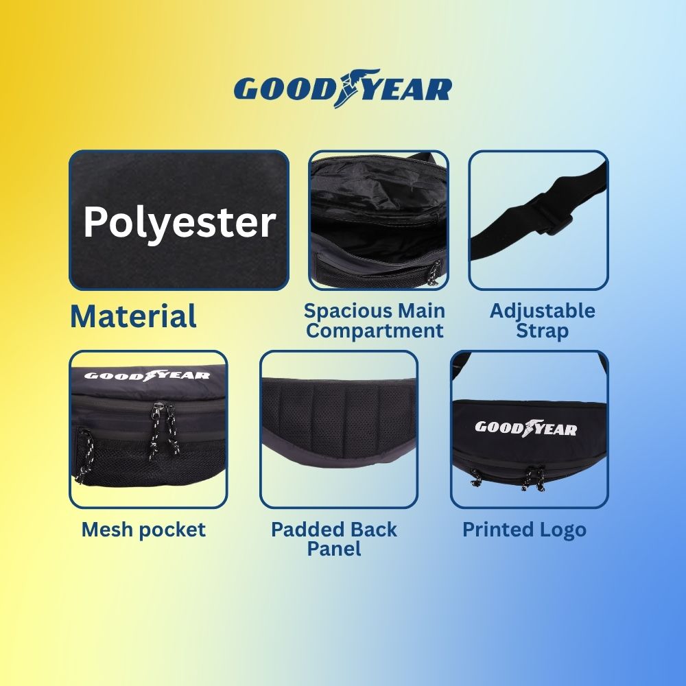 Goodyear Sporty Waist Bag – Versatile, Compact and Durable