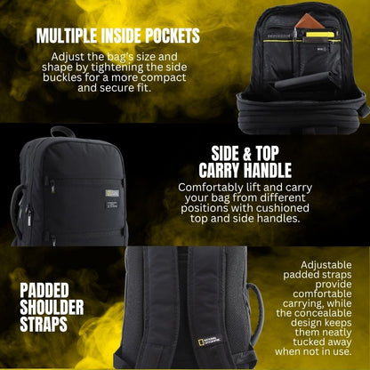 National Geographic Laptop Backpack / School Bag - 15 inch - Mutation - N18388 - Khaki