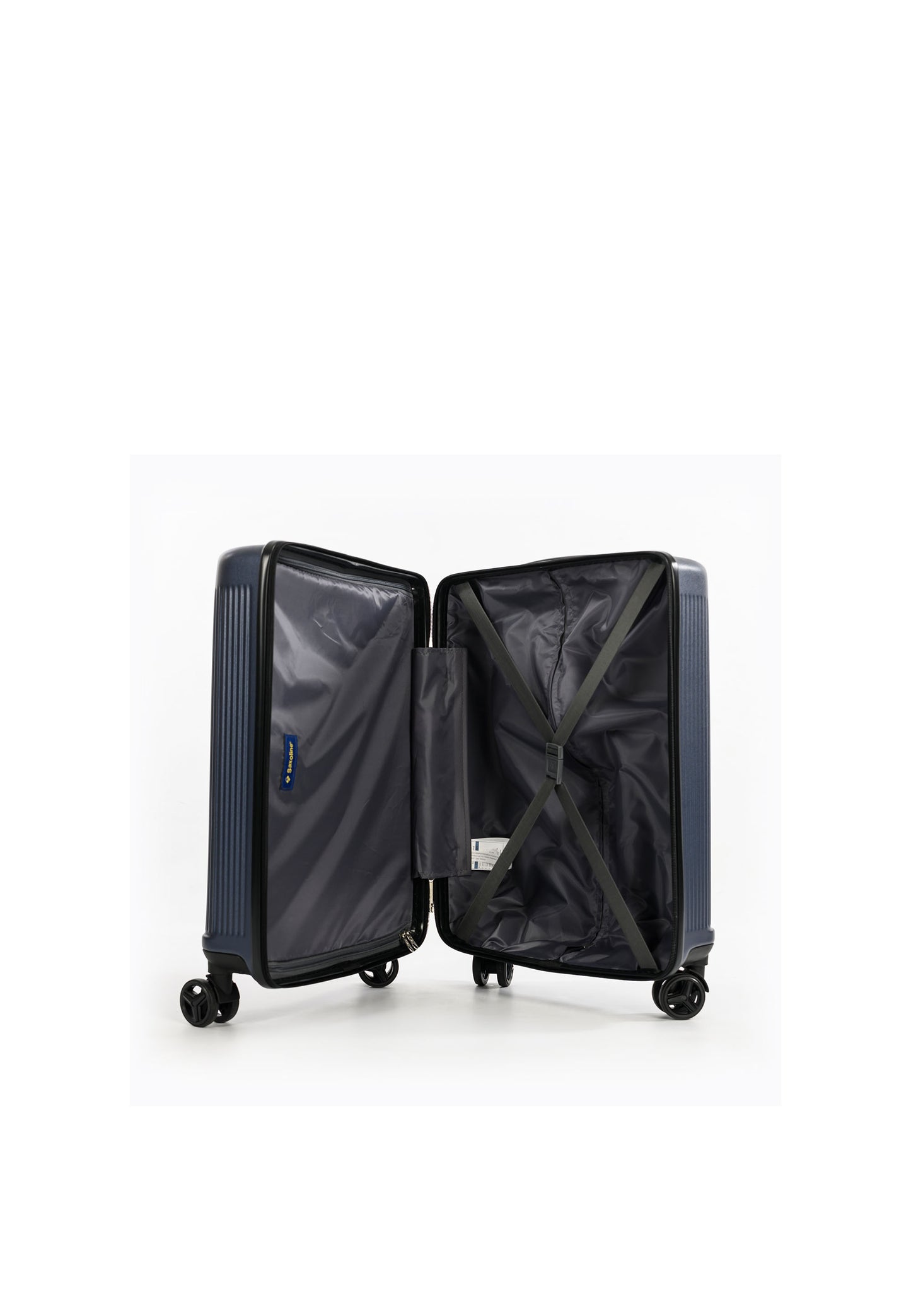 Saxoline Handbagage  Algarve Hard Luggage / Suitcase / Trolley - 55.5x39.5x24.5 cm - - Blaue