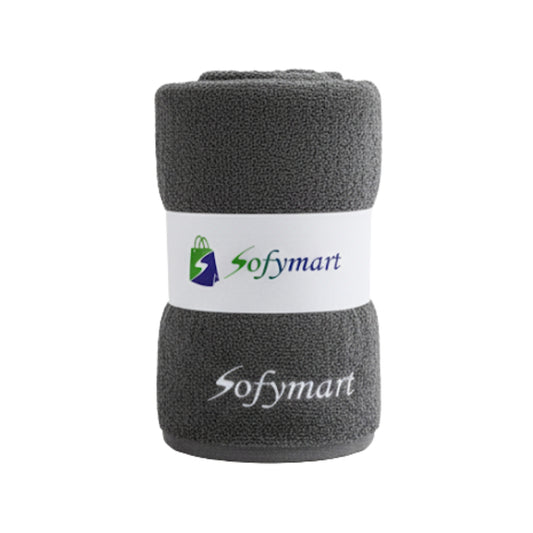 Sofymart Premium Microfiber Towel – Charcoal Grey
