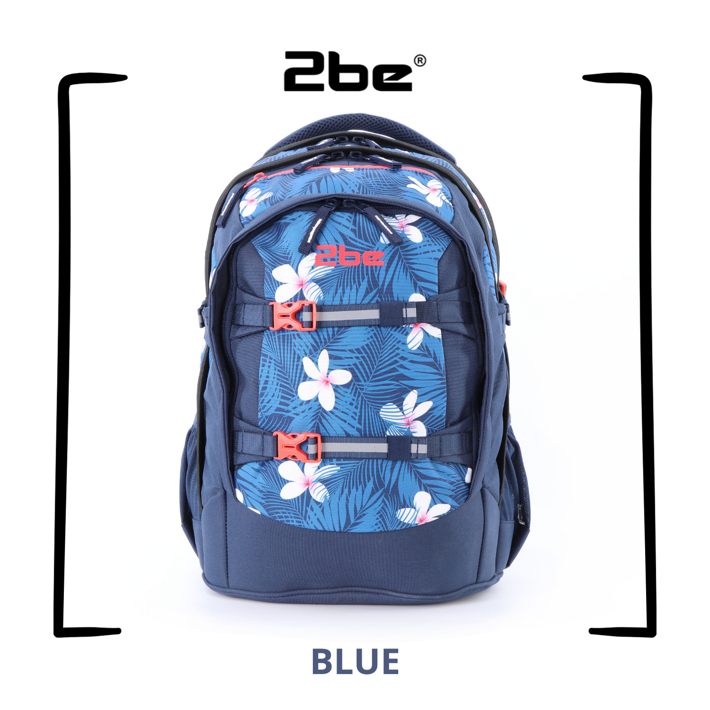 2be School Backpack with Spine-support Ergonomic Feature with Reflective logo and parts (for Kids)- 66320