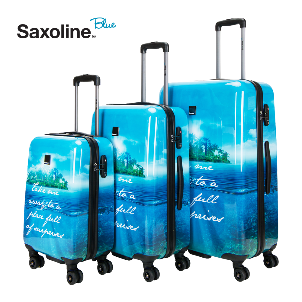 3 piece luggage set Saxoline Blue Island | PH