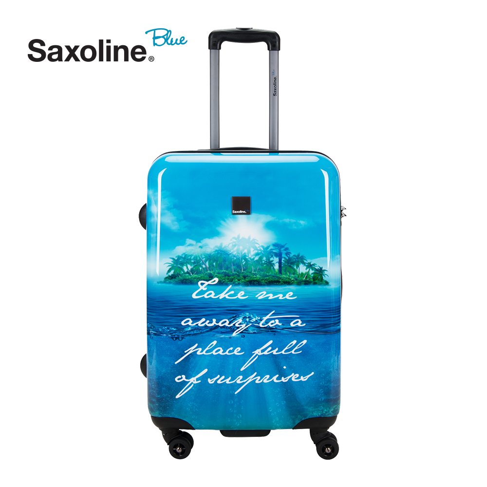 Hard case Saxoline blue exclusive in HK | luggageandbagsstore
