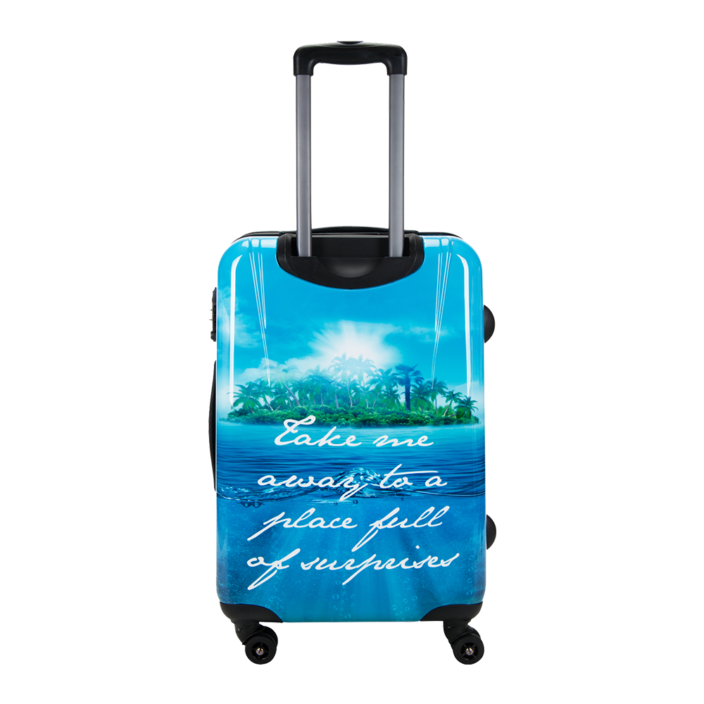 safe hard luggage of Saxoline Blue | luggageandbasstore.com