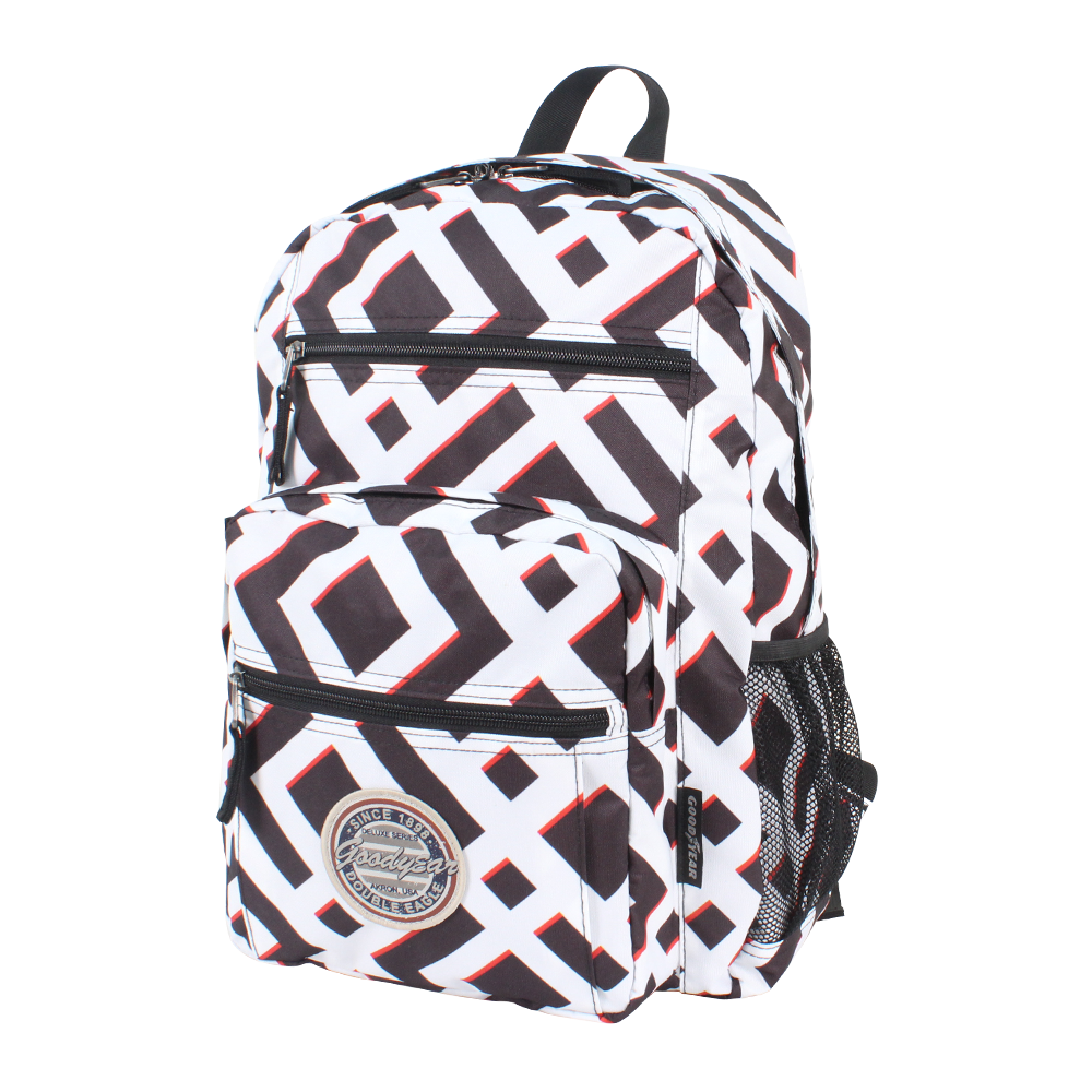 printed backpack with laptop compartment Goodyear