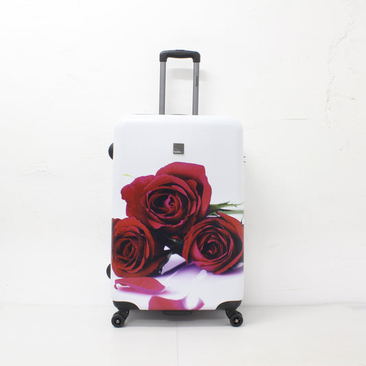 Saxoline Red Roses Hard Luggage/ Suitcase Large