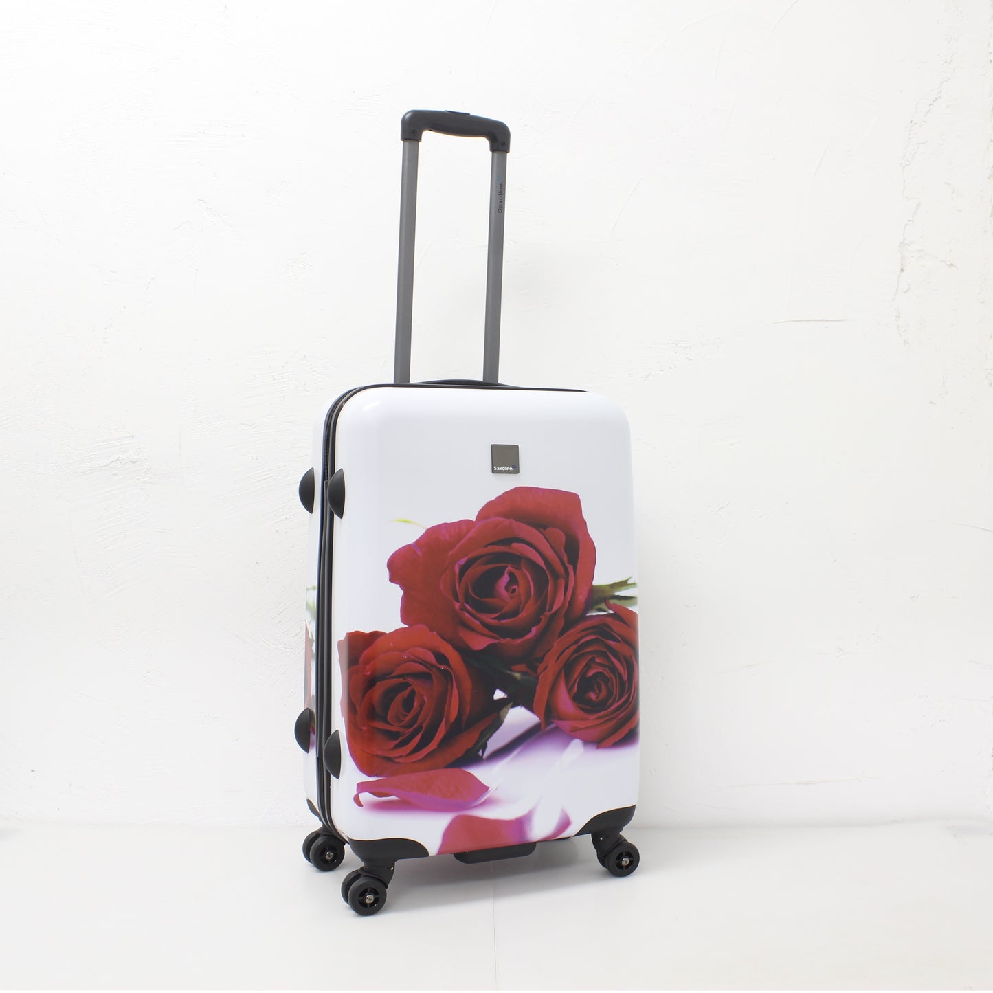 Saxoline Red Roses Hard Luggage/ Suitcase Medium