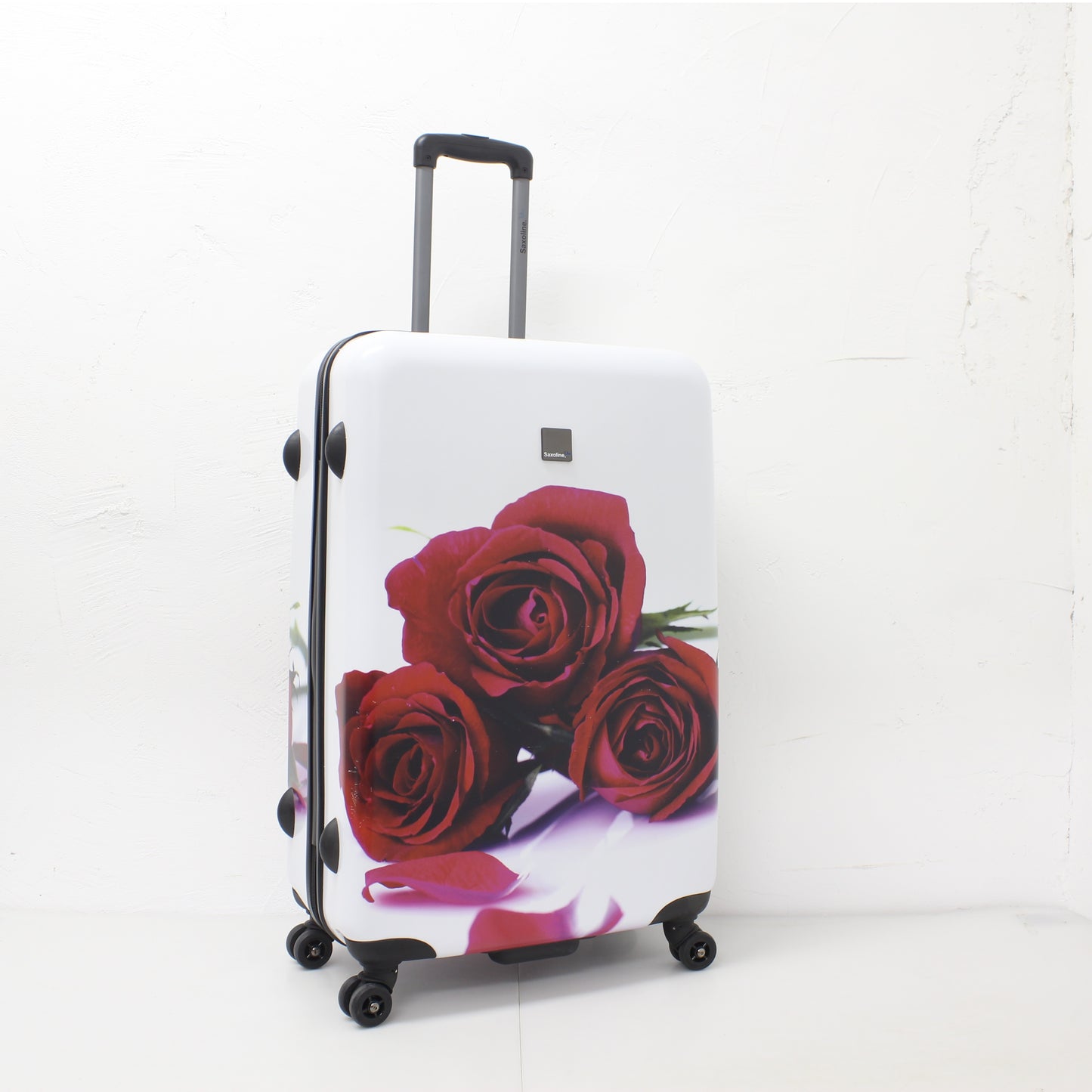Saxoline Red Roses Hard Luggage/ Suitcase Large