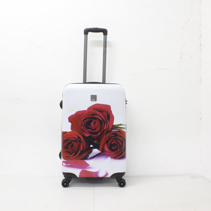 Saxoline Red Roses Hard Luggage/ Suitcase Medium