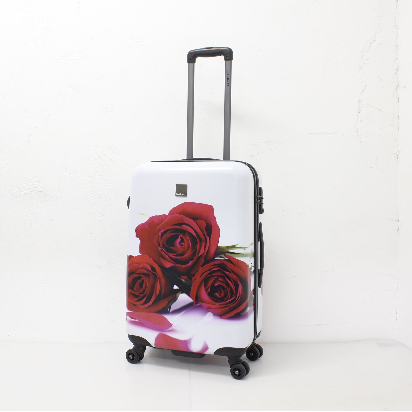 Saxoline Red Roses Hard Luggage/ Suitcase Medium